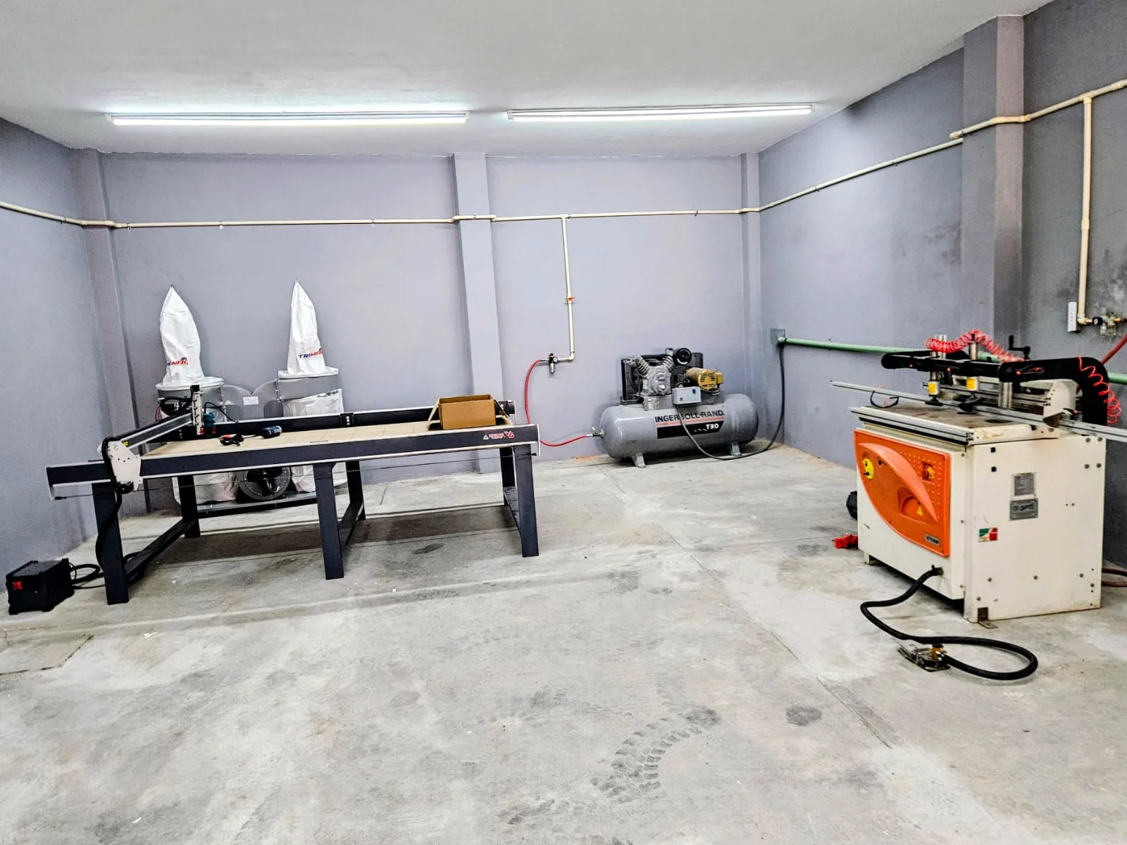 Área de fabricación del taller de Zeder Cabinet Studio en Culiacán
